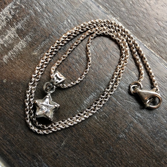 Silpada SS&CZ ⭐️ necklace ❤️ N1413